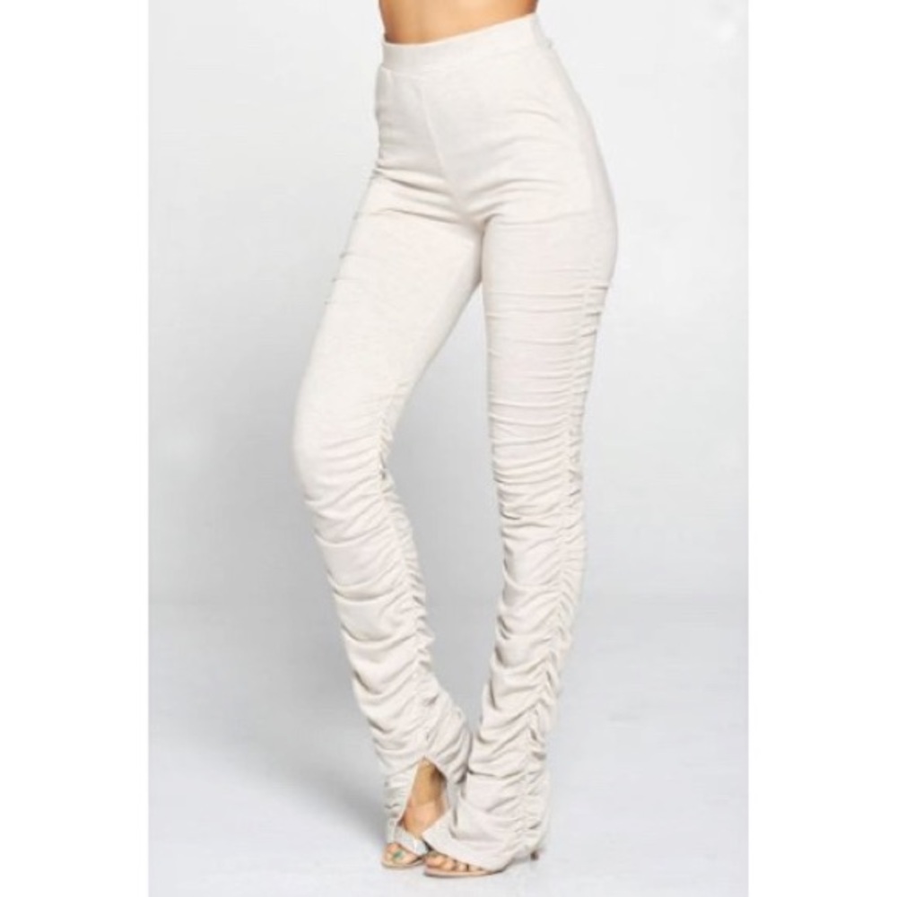 High Waisted Ruched Pants